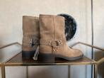 Nieuwe echt leren bikerboots van ZARA, Bruin, Zara, Lage of Enkellaarzen, Nieuw