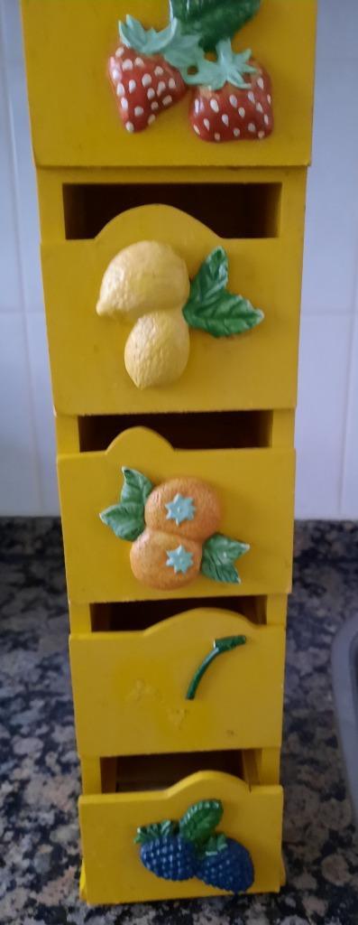 Vintage - Theekastje, Huis en Inrichting, Woonaccessoires | Overige, Gebruikt, Ophalen of Verzenden