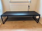Goossens Salontafel - Zwart - 160x55cm, Huis en Inrichting, Tafels | Salontafels, Gebruikt, Eikenhout, 150 tot 200 cm, Minder dan 50 cm