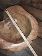 Mooie brocante houten zware schaal, Huis en Inrichting, Schaal, ., Ophalen of Verzenden, Zo goed als nieuw