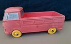 054) ZELDZAME TOMTE LAERDAL VW BUS  ROZE MET GELE WIELEN, Hobby en Vrije tijd, Gebruikt, Bus of Vrachtwagen, Tomte, Verzenden