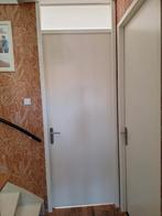 Kozijn + Links draaiende opdekdeur 88x231,5 met bovenlicht, Doe-het-zelf en Verbouw, Deuren en Horren, Ophalen of Verzenden, Binnendeur