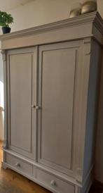 Opgeknapte grenen linnenkast, Ophalen, Gebruikt, 100 tot 150 cm, 150 tot 200 cm