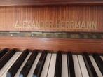 Akoestische Alexander Herrmann Piano met Kruk, Muziek en Instrumenten, Piano's, Ophalen, Gebruikt, Bruin, Piano