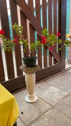 Betonnen zuil met voederbak er aan vast, Ophalen