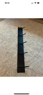 Zwarte Metalen Wandkapstok - 70cm, Ophalen, Zo goed als nieuw