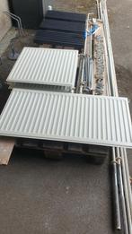 Radiator verwarmingsplaat 100x50 cm incl rad. kraan. Enkele, Doe-het-zelf en Verbouw, Ophalen, 30 tot 80 cm, Gebruikt, Radiator