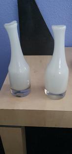 2 mooie glazen vaasjes van Fidrio nieuwstaat Henry Dean Dutz, Huis en Inrichting, Woonaccessoires | Vazen, Minder dan 50 cm, Nieuw