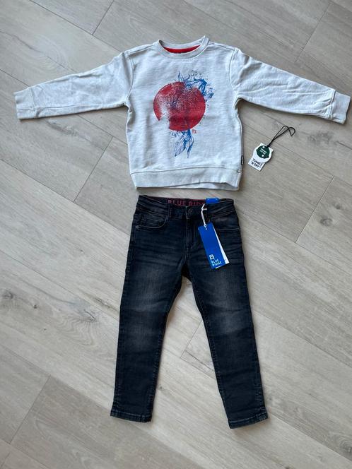 Slim jeans Blue Ridge + sweater Tumble ‘n Dry maat 104, Kinderen en Baby's, Kinderkleding | Maat 104, Nieuw, Jongen, Broek, Ophalen of Verzenden