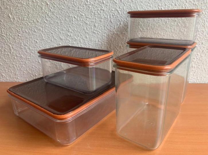 Mepal  Modul: voorraaddozen # 2 (retro/vintage), Huis en Inrichting, Keuken | Keukenbenodigdheden, Zo goed als nieuw, Ophalen of Verzenden