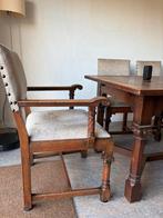 Eettafel met 6 stoelen (uitschuifbaar), Antiek en Kunst, Antiek | Meubels | Tafels, Ophalen