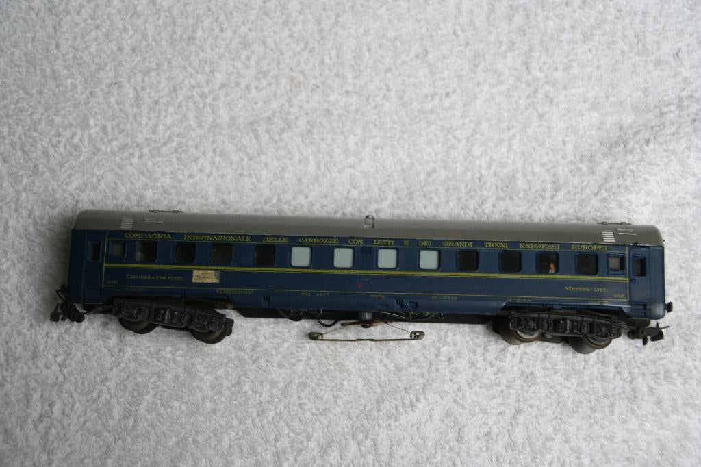 Pocher HO 215 Slaapwagen 215 CIWL blauw 4621 (2-3), Hobby en Vrije tijd, Modeltreinen | H0, Overige merken, Wisselstroom, Wagon