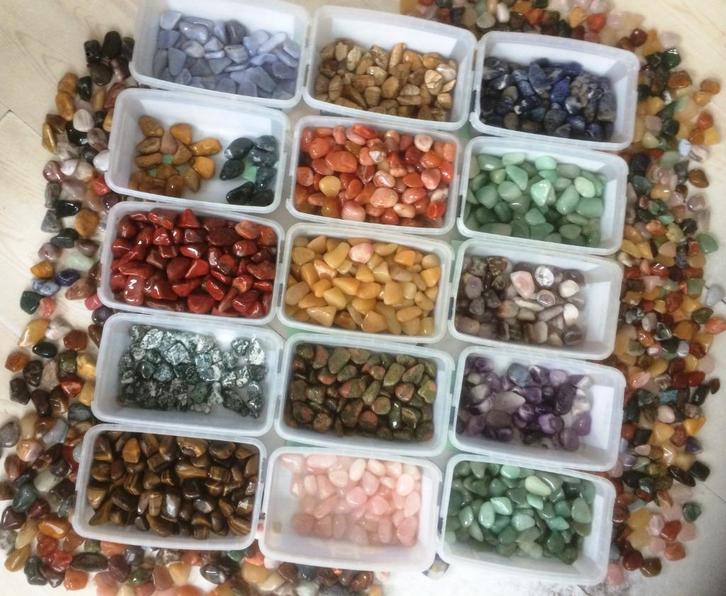 Partij getrommelde stenen., Sieraden, Tassen en Uiterlijk, Edelstenen, Nieuw, Ophalen