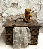 Brocante oud Frans rieten mandje, Antiek en Kunst, Verzenden