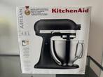 KitchenAid Artisan vulkaanzwart - Zo goed als nieuw!, Ophalen, 4 liter of meer, 3 snelheden of meer, Zo goed als nieuw