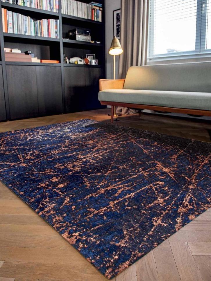 Louis de Poortere Stellar Mad Men 9217 Blue Star | 200x280cm, Huis en Inrichting, Stoffering | Tapijten en Kleden, Zo goed als nieuw