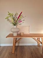 Vaas met zijdebloemenboeket, Ophalen of Verzenden, Nieuw, Binnen