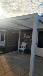 Aluminium overkapping met schutters, Tuin en Terras, Overkappingen, Ophalen of Verzenden, Zo goed als nieuw