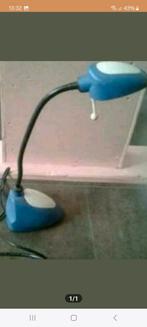 Burolamp blauw met flexibele nek en grote druk knop, Ophalen of Verzenden, Zo goed als nieuw, Minder dan 50 cm