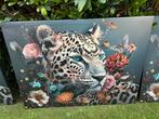 Canvas panter / bloemen xl afhaal, Ophalen, Nieuw