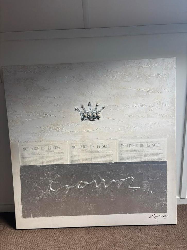 Crown Schilderij - Uniek Kunstwerk, Antiek en Kunst, Kunst | Schilderijen | Klassiek, Ophalen