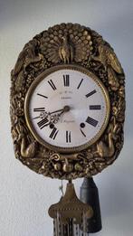 Antieke comtoise klok vogels pauw pradel a fanjeux, Ophalen