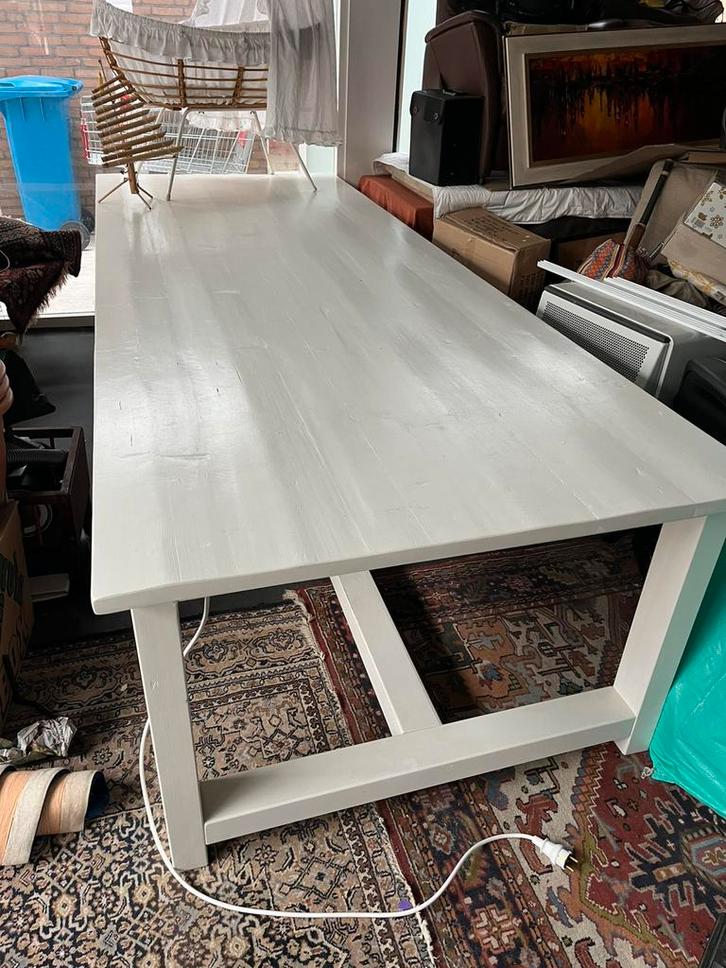 Grote eettafel / vergadertafel, Huis en Inrichting, Tafels | Eettafels, Zo goed als nieuw, 100 tot 150 cm, 200 cm of meer, Vijf personen of meer