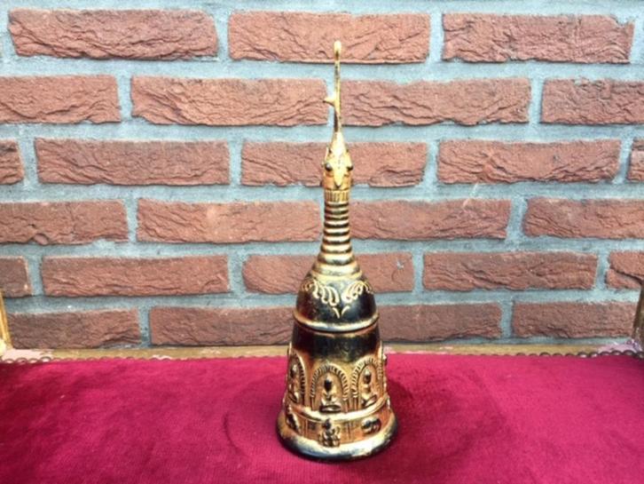 aziatica: oude stupa van lakwerk, Antiek en Kunst, Kunst | Niet-Westerse kunst, Ophalen of Verzenden