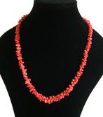 Vintage bloedkoralen ketting niet geverfd, Sieraden, Tassen en Uiterlijk, Antieke sieraden, Ophalen of Verzenden, Overige materialen