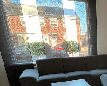 ⚠️ OPRUIMING! Paneelgordijnen antraciet met rail compleet beschikbaar voor biedingen