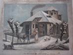 Le retour du Meunier. De terugkomst v.d. Molenaar. ca. 1850, Antiek en Kunst, Kunst | Etsen en Gravures, Ophalen of Verzenden