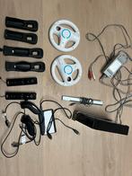 Zwarte Wii met 2 controllers + 50 spellen, Spelcomputers en Games, Ophalen of Verzenden, Gebruikt, Met 2 controllers, Met games
