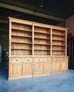 Gigantische teak boekenkast | 300cm+ bibliotheek #1826, 200 cm of meer, Ophalen of Verzenden, Zo goed als nieuw, 200 cm of meer