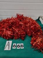 Kerst slinger rood glitter 270 lang [a666], Diversen, Ophalen of Verzenden