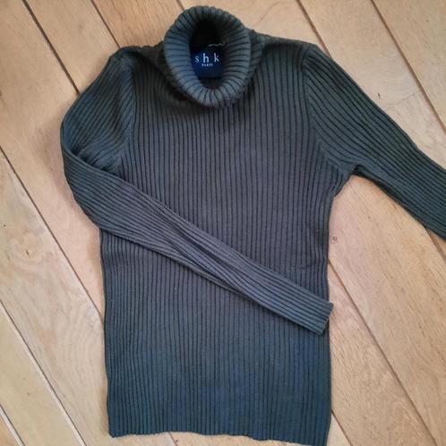 S K H Paris koltrui kol trui leger groen rib maat S, Kleding | Dames, Truien en Vesten, Zo goed als nieuw, Maat 38/40 (M), Groen