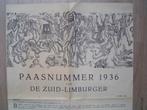 Krant "de Zuidlimburger paas editie" 1936 kunst van H.Bekman, Verzenden, 1920 tot 1940, Krant