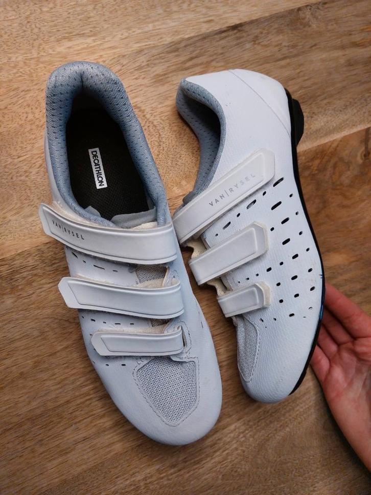 Van Rysel witte wielrenschoenen maat 38, Sport en Fitness, Wielrennen, Zo goed als nieuw, Ophalen of Verzenden