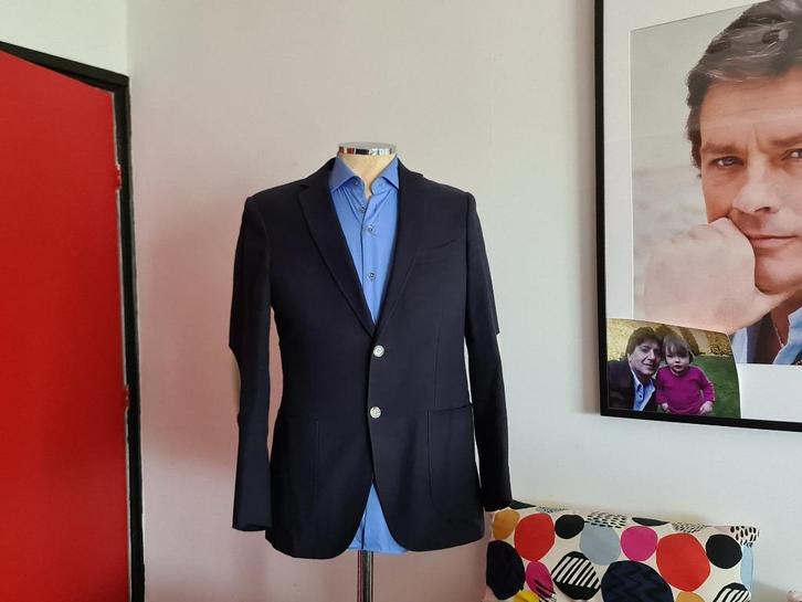 Suitsupply Colbert super pasvorm met stuk elleboog maat 94, Kleding | Heren, Kostuums en Colberts, Nieuw, Overige maten, Blauw