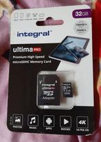 Integral microSDHC card 32 GB *nieuw in verpakking*, Audio, Tv en Foto, Fotografie | Geheugenkaarten, Nieuw, MicroSDHC, Ophalen of Verzenden