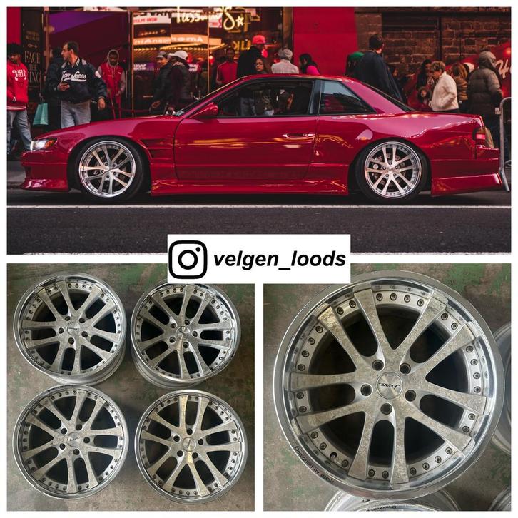 Weds kränze lxz 5x114.3 18inch breedset (work ssr volk rays), Auto-onderdelen, Banden en Velgen, Velg(en), Zomerbanden, 18 inch