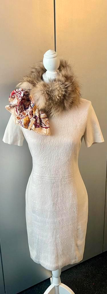 Marccain: Elegant Jurkje, Kleding | Dames, Jurken, Zo goed als nieuw, Maat 38/40 (M), Wit, Knielengte, Verzenden