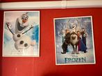 2 posters in witte lijst frozen 40x50, Ophalen, Wanddecoratie