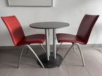 Leolux Natello leren design stoelen., Huis en Inrichting, Stoelen, Ophalen, Twee, Leer, Zo goed als nieuw