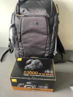 Nikan D 3500 + 18 - 55mm vr kit + overige lenzen en tas, Ophalen of Verzenden, Zo goed als nieuw