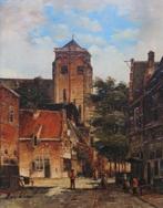 Stadsgezicht Jan Beeckhout (1937-), Antiek en Kunst, Kunst | Schilderijen | Klassiek, Ophalen of Verzenden