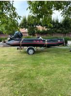 Rubberboot met 40pk motor, Watersport en Boten, Rubberboten, Minder dan 70 pk, Gebruikt, Ophalen of Verzenden, Overige materialen