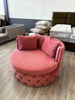 Roze ronde gekapitonneerde bank, Ophalen, Nieuw