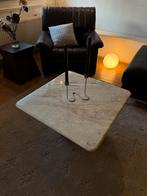 Boticcino marmeren tafel, Ophalen, Overige materialen, 50 tot 100 cm, Vierkant