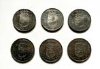 6 x 2,5 gulden munten uit 1980 Juliana Beatrix, Ophalen of Verzenden, Koningin Beatrix, 1 gulden, Setje
