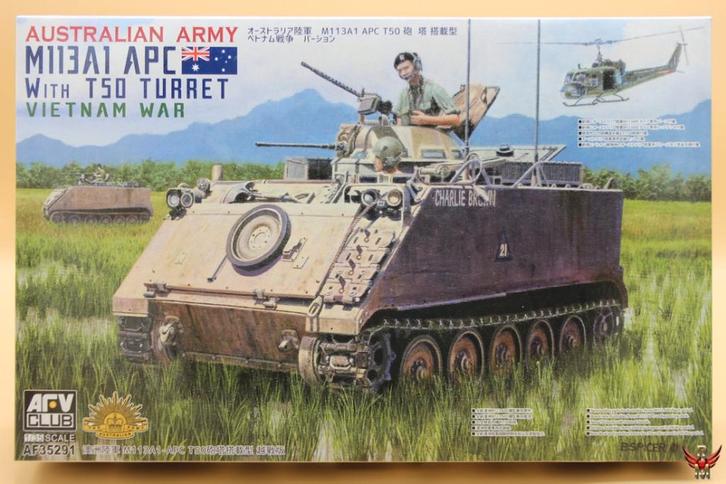 ROWASP | AFV Club 1/35 Australian M113A1 APC with T50 Turret, Hobby en Vrije tijd, Modelbouw | Auto's en Voertuigen, Nieuw, Tank